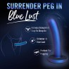 Blush TEMPTASIA SURRENDER PEG - Proste Dildo do Strapon - Niebieskie
