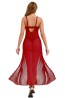Paris Hollywood - Długa Sukienka z Tiulu - Czerwona