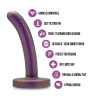 Blush Temptasia Surrender Peg - Dildo do Strapon - Fiolet - 12cm