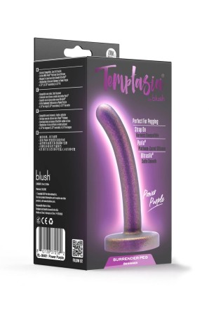 Blush Temptasia Surrender Peg - Dildo do Strapon - Fiolet - 12cm