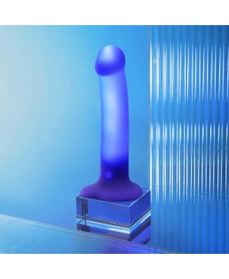 GLOW-LED DILDO PURPLE - M