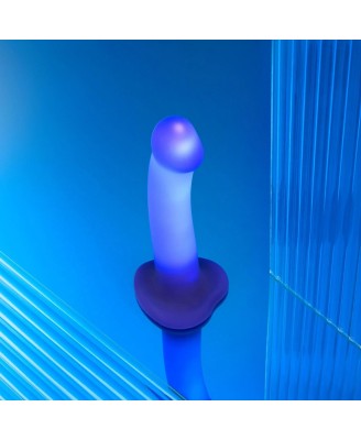 GLOW-LED DILDO PURPLE - M