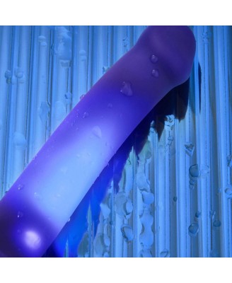 GLOW-LED DILDO PURPLE - M