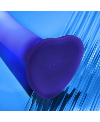 GLOW-LED DILDO PURPLE - M
