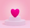 Je t'aime Couple's Heart Vibrator - Jajeczko Wibrujące Serce