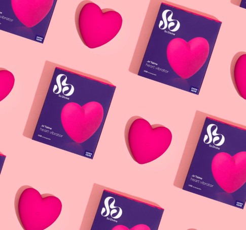 Je t'aime Couple's Heart Vibrator - Jajeczko Wibrujące Serce