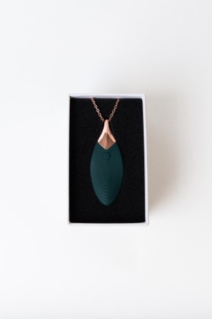 Liberty Leaf - Mini Wibrator Naszyjnik - Zielony