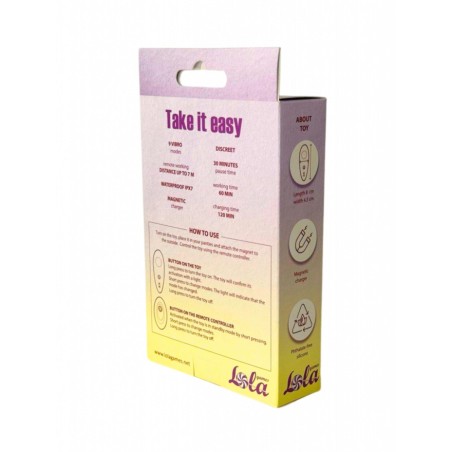 Take it Easy Joy - Wibrator Majtkowy na pilota