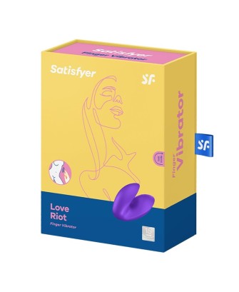Satisfyer Love Riot - Wibrator na Palec - Fioletowy