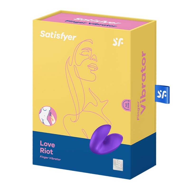 Satisfyer Love Riot - Wibrator na Palec - Fioletowy