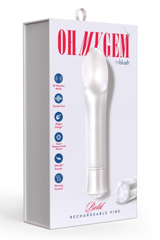 OH MY GEM BOLD SILVER - Mini Wibrator