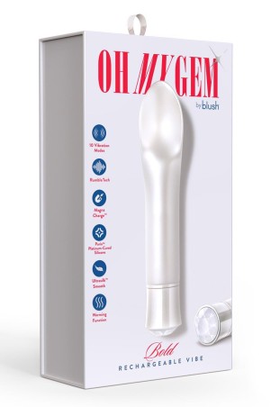 OH MY GEM BOLD SILVER - Mini Wibrator
