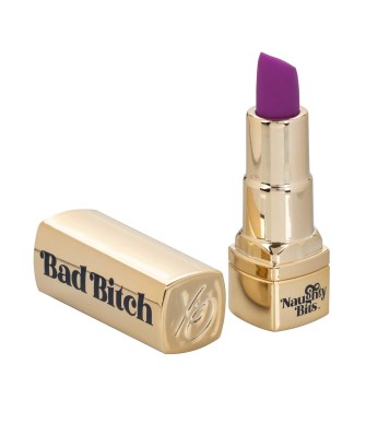 Bad Bitch Lipstick Vibrator - Mini Wibrator Szminka - Złoty