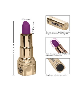 Bad Bitch Lipstick Vibrator Gold