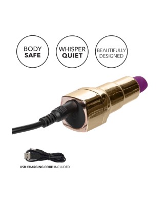 Bad Bitch Lipstick Vibrator Gold