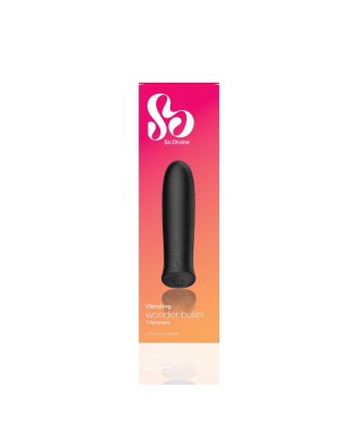 Wonder Bullet  - Mini Wibrator - Czarny