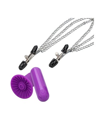 Passion Collection - Mini Wibrator i Klamerki na Sutki
