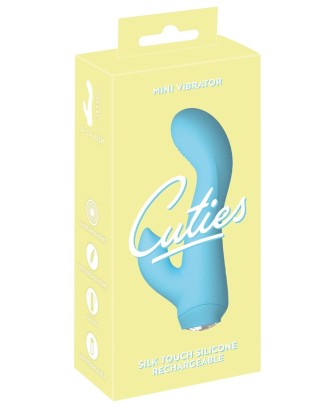 Cuties Mini Vibrator 4 - Mini Wibrator Króliczek - Niebieski