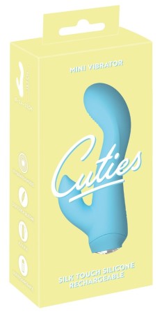 Cuties Mini Vibrator 4 - Mini Wibrator Króliczek - Niebieski