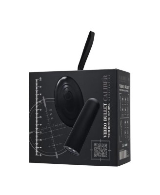 Vibro bullet with remote control, RealStik CALIBER, 7cm, O2