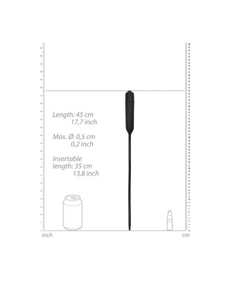 OUCH! Silikonowy Dilator z Funkcją Wibracji - 35 cm