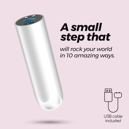 CRUSHIOUS QUACKERS - Mini Wibrator - Srebrny