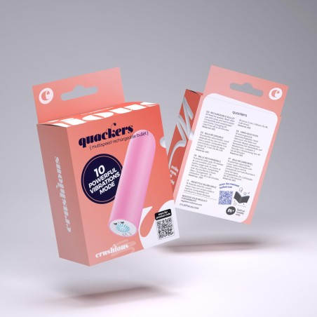 CRUSHIOUS QUACKERS - Mini Wibrator - Różowy