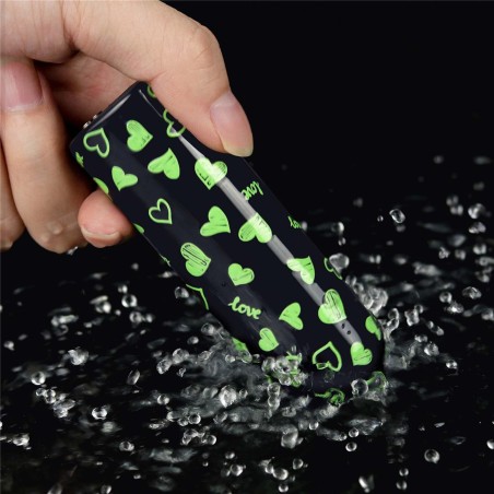 Glow-in-the-dark - Mini Wibrator Świecący w Ciemności - Serca