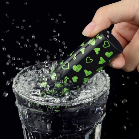 Glow-in-the-dark - Mini Wibrator Świecący w Ciemności - Serca