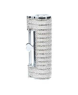 Angel - Mini Wibrator Szminka z 4 końcówkami - Srebrny