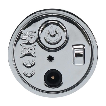 Angel - Mini Wibrator Szminka z 4 końcówkami - Srebrny