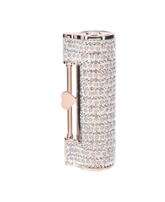 Angel - Mini Wibrator Szminka z 4 końcówkami - Różowy