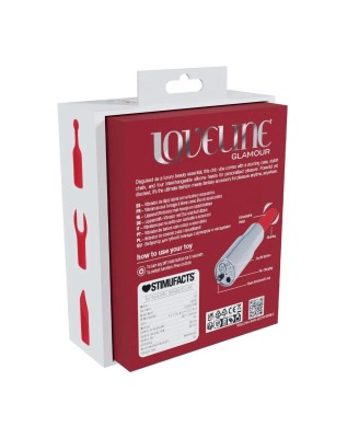 Tiffany - Mini Wibrator Szminka z 4 końcówkami - Niebieski
