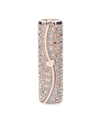 Tiffany - Mini Wibrator Szminka z 4 końcówkami - Różowy