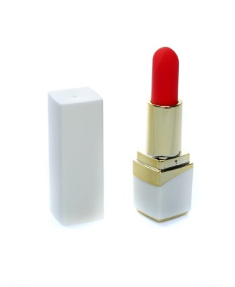 Lipstick Vibrator - Mini Wibrator Szminka - Biały