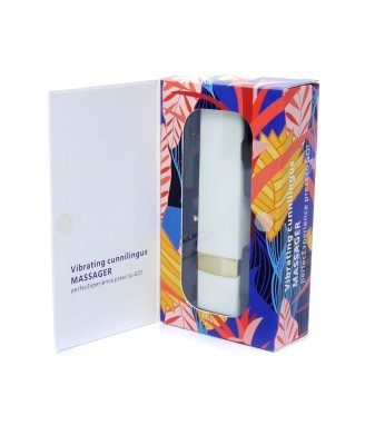 Lipstick Vibrator - Mini Wibrator Szminka - Biały