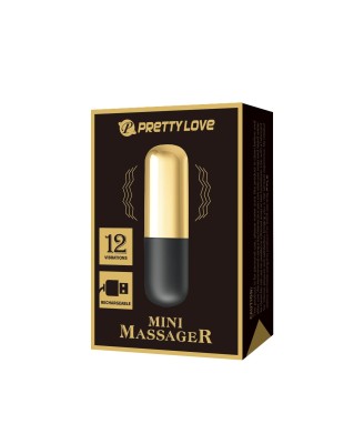 PRETTY LOVE - MINI MASSAGER, 12 vibration functions