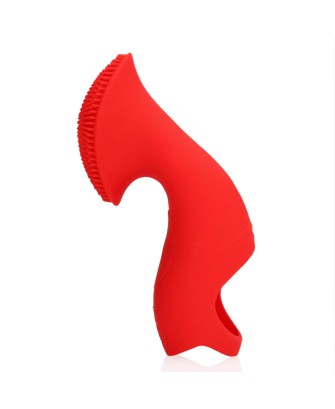 Textured Finger Vibrator - Jajeczko Stymulujące na palec - Czerwone