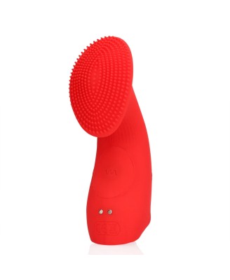 Textured Finger Vibrator - Jajeczko Stymulujące na palec - Czerwone