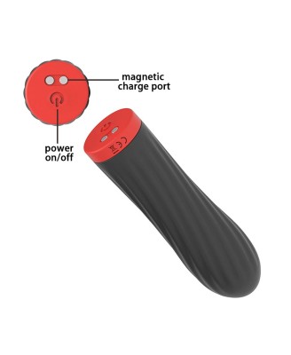 Rechargeable Silicone Touch - Mini Wibrator - Czarny