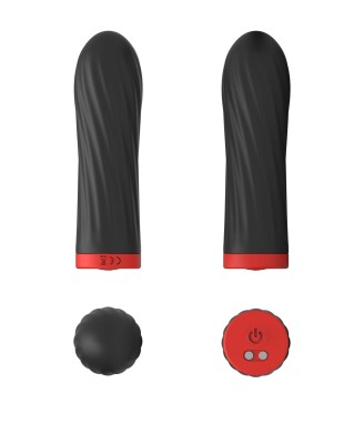 Rechargeable Silicone Touch - Mini Wibrator - Czarny