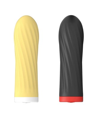 Stymulator-Rechargeable Silicone Touch Vibrator USB 10 Functions - Black
