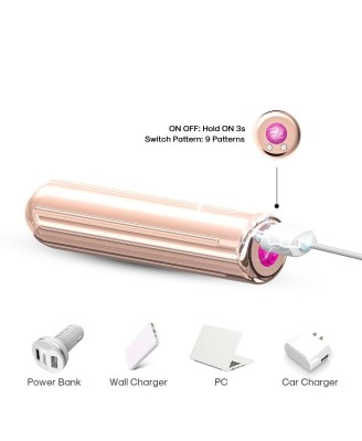 Rock - Mini Wibrator - Rose Gold
