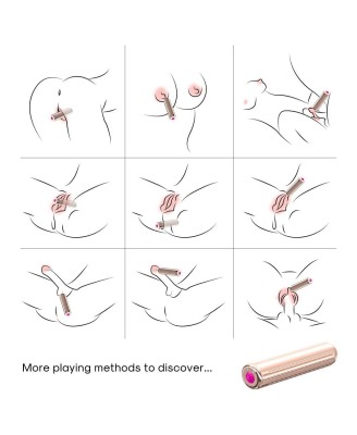 Rock - Mini Wibrator - Rose Gold