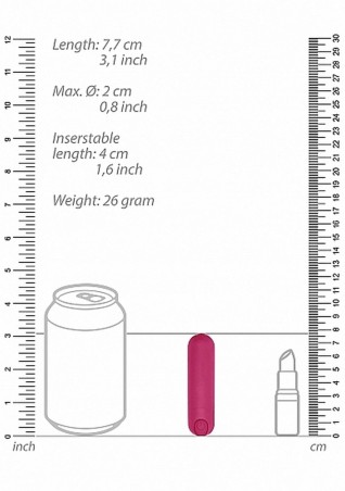 10 poziomowy Mini Wibrator Bullet - Różowy