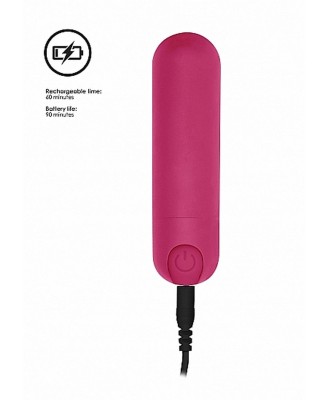 10 poziomowy Mini Wibrator Bullet - Różowy