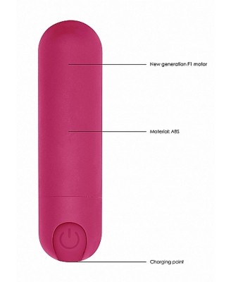 10 poziomowy Mini Wibrator Bullet - Różowy