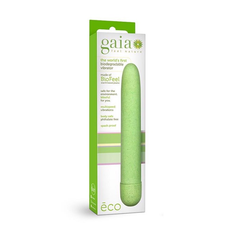 GAIA ECO VIBE GREEN - Mini Wibrator - Zielony