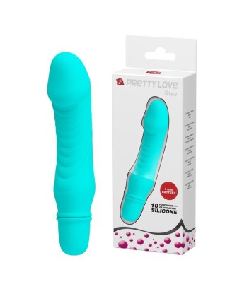 PRETTY LOVE - STEV - Mini Wibrator - Niebieski