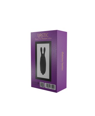 Lastic pocket vibe Rabbit - Mini Wibrator - Czarny